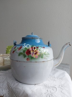 画像2: Japyホーローパンジー柄ケトル