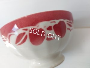 画像2: MOULIN DES LOUPS HAMAGEさくらんぼ柄カフェオレボウル