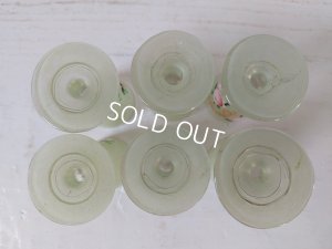 画像18: アンティークつばめとローズ柄リキュールボトルセット