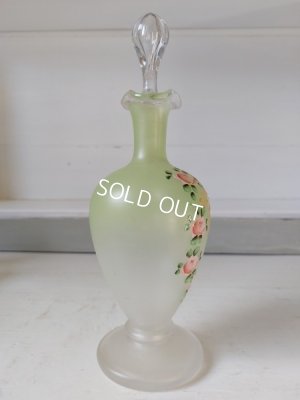 画像5: アンティークつばめとローズ柄リキュールボトルセット