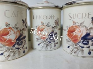 画像12: Japyローズ柄キャニスター3Pとティーポット