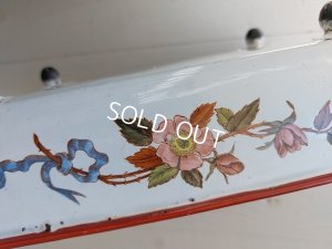 画像13: アンティークホーローシノワズリ柄トレイ