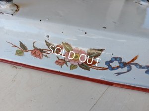 画像16: アンティークホーローシノワズリ柄トレイ