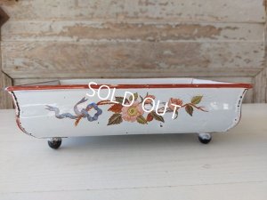 画像6: アンティークホーローシノワズリ柄トレイ