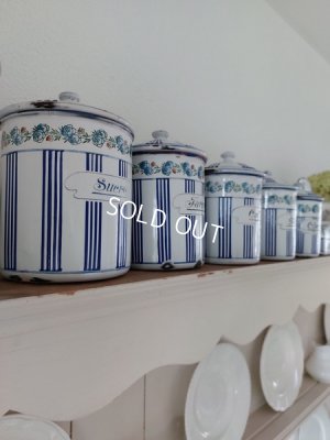 画像2: BBブルーストライプローズガーランドキャニスター