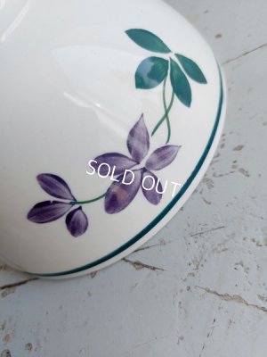 画像8: ジアンすみれ柄カフェオレボウル