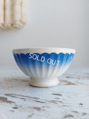 画像6: アンティークブルーグラデーションカフェオレボウル