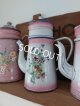 画像: Japyピンクぼかし勿忘草柄コーヒーポット