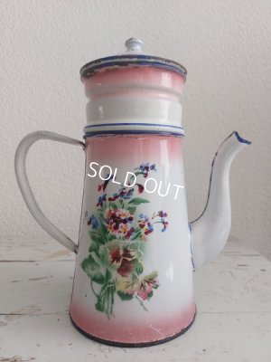 画像4: Japyピンクぼかし勿忘草柄コーヒーポット