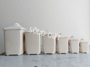 画像4: リュネヴィルローズ柄陶器キャニスター