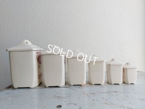 画像5: リュネヴィルローズ柄陶器キャニスター