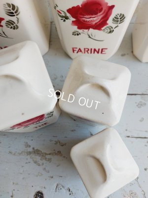 画像8: リュネヴィルローズ柄陶器キャニスター