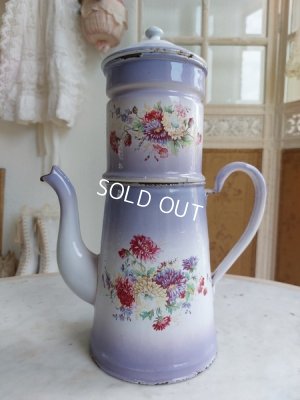 画像2: アンティークホーローパープルグラデーションポット