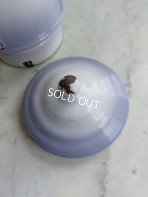 画像10: アンティークホーローパープルグラデーションポット