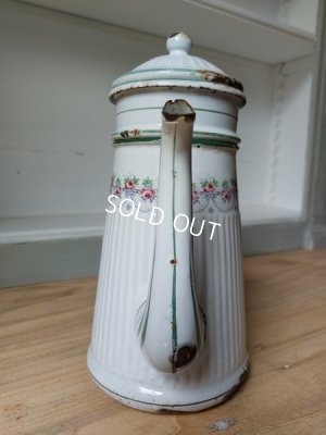 画像7: BB白ローズガーランド柄コーヒーポット