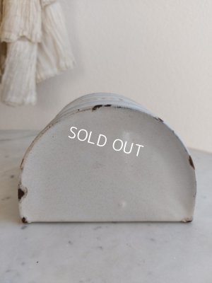 画像11: アンティークホーローローズ柄セル缶