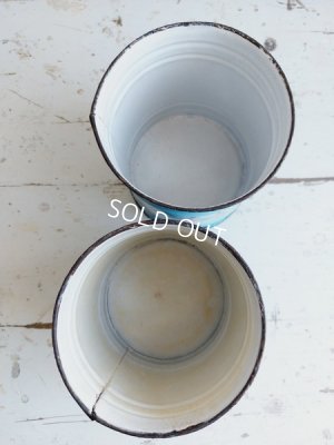 画像12: アンティークホーロー花柄キャニスターセット