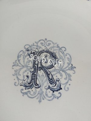 画像2: K&Grリュネヴィル窯Rイニシャルコンポート皿