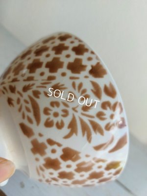 画像6: アンティーク幾何学模様カフェオレボウル