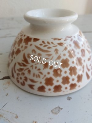 画像10: アンティーク幾何学模様カフェオレボウル