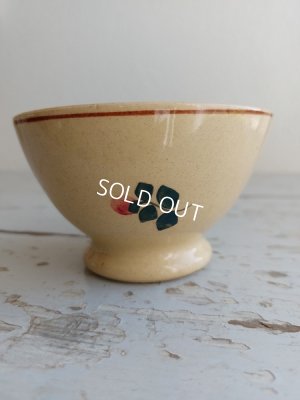 画像11: アンティーク手描きローズ柄ボウル