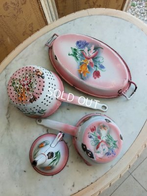 画像2: アンティークJapyホーローウエディングセット