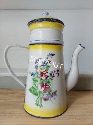 画像12: Japyイエローグラデーション勿忘草柄ポット