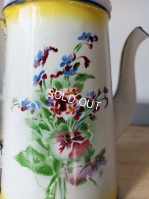 画像15: Japyイエローグラデーション勿忘草柄ポット