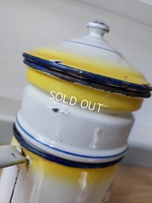 画像16: Japyイエローグラデーション勿忘草柄ポット