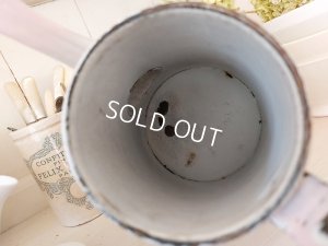 画像11: アンティークホーローピンク花柄コーヒーポット