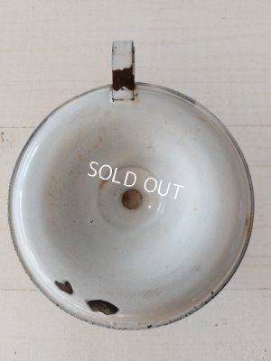 画像18: アンティークホーローピンク花柄コーヒーポット