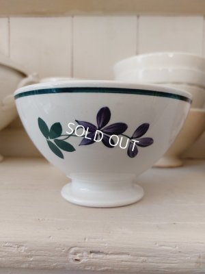 画像7: ジアンすみれ柄カフェオレボウル