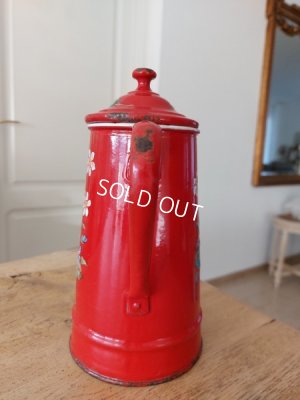 画像11: エトワール社赤すみれ柄ポット