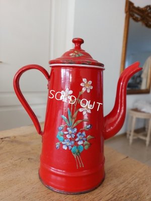 画像12: エトワール社赤すみれ柄ポット