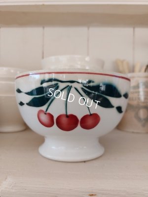 画像6: Ceranord Saint-Amandチェリー柄カフェオレボウル