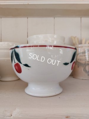 画像7: Ceranord Saint-Amandチェリー柄カフェオレボウル