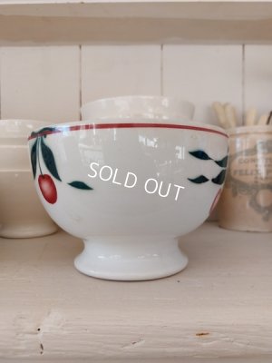 画像8: Ceranord Saint-Amandチェリー柄カフェオレボウル