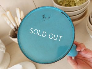 画像8: アンティークホーロー手描き朝顔柄ポット