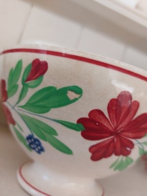 画像11: アンティークサルグミンヌ文字入りカフェオレボウル