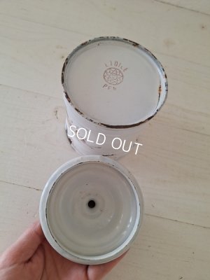 画像13: アンティークエトワール社花柄キャニスター