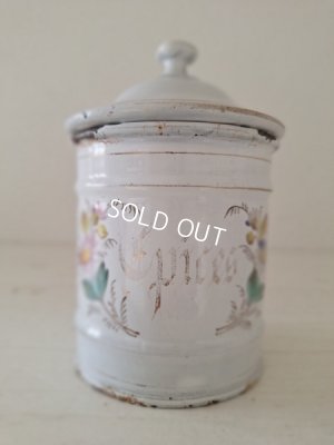 画像8: アンティークエトワール社花柄キャニスター