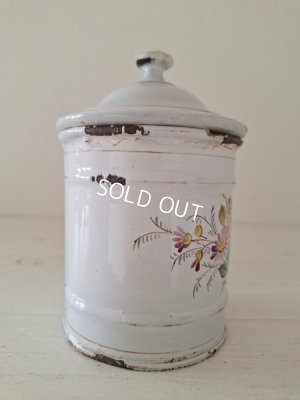 画像9: アンティークエトワール社花柄キャニスター