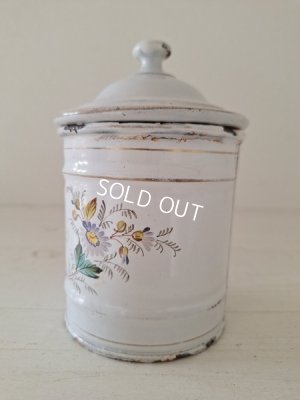 画像11: アンティークエトワール社花柄キャニスター