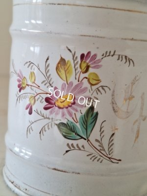 画像4: アンティークエトワール社花柄キャニスター