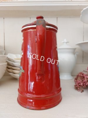 画像8: エトワール社赤すみれ柄ポット　