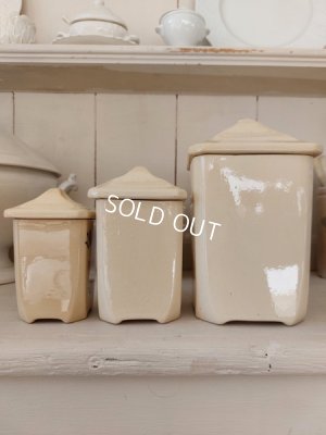 画像5: バドンヴィレ花柄陶器キャニスター