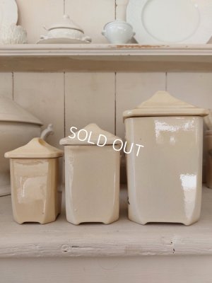 画像4: バドンヴィレ花柄陶器キャニスター