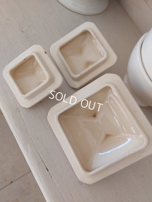 画像11: バドンヴィレ花柄陶器キャニスター