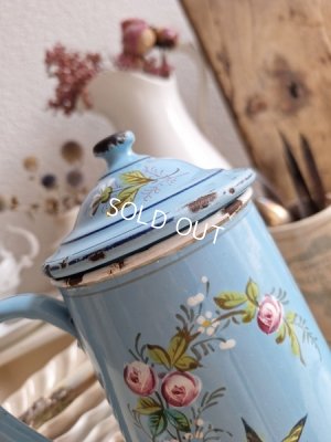 画像4: アンティークホーロー手描きコーヒーポット