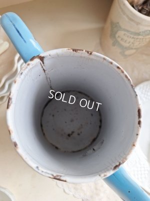 画像11: アンティークホーロー手描きコーヒーポット